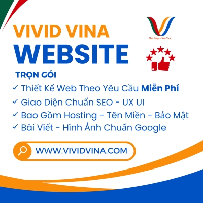 Dịch vụ thiết kế website trọn gói của Vivid Vina